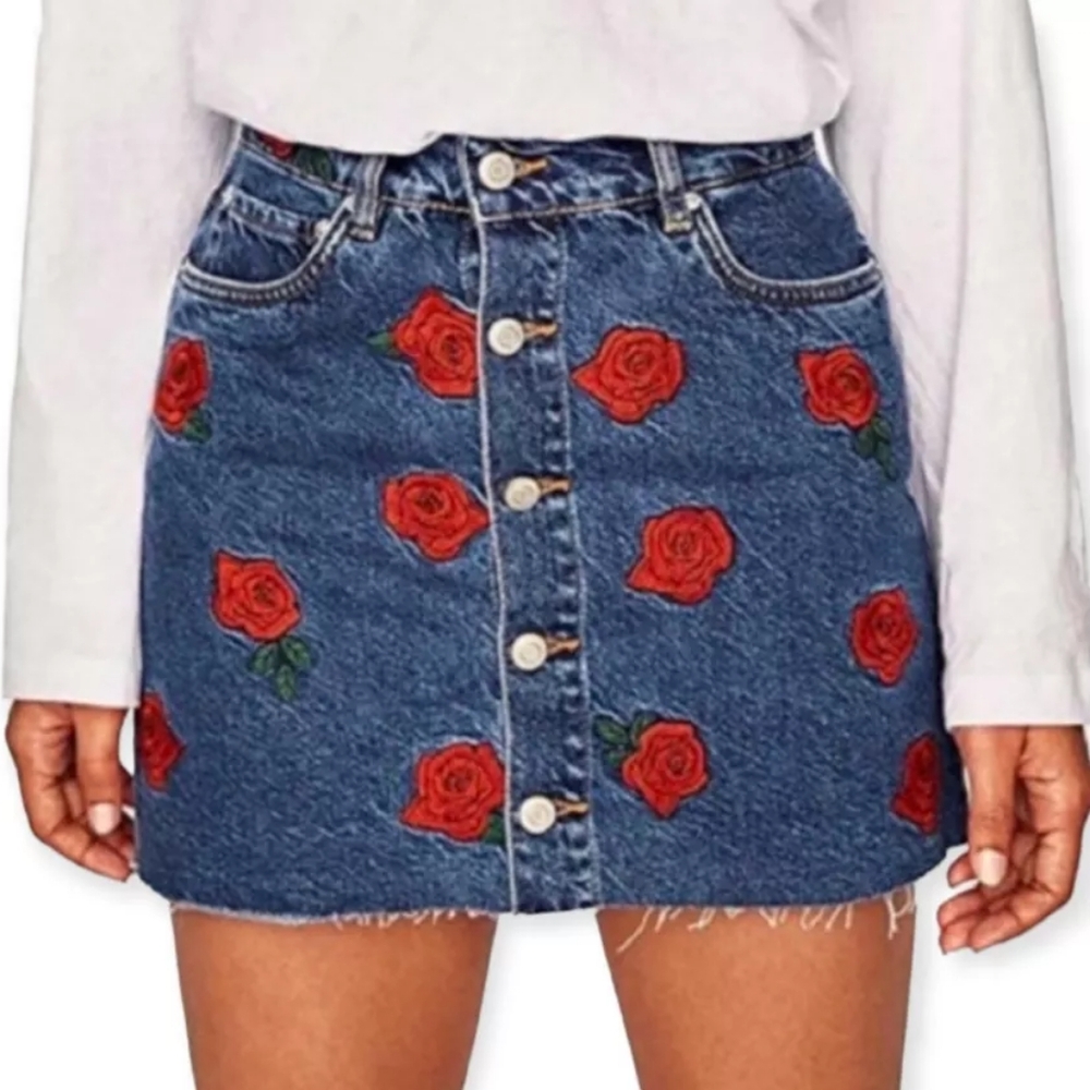 ZARA Jean Skirt